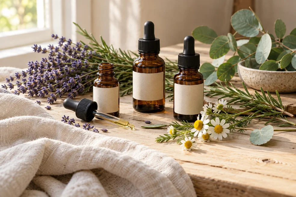 Aromatherapy oils and botanicals